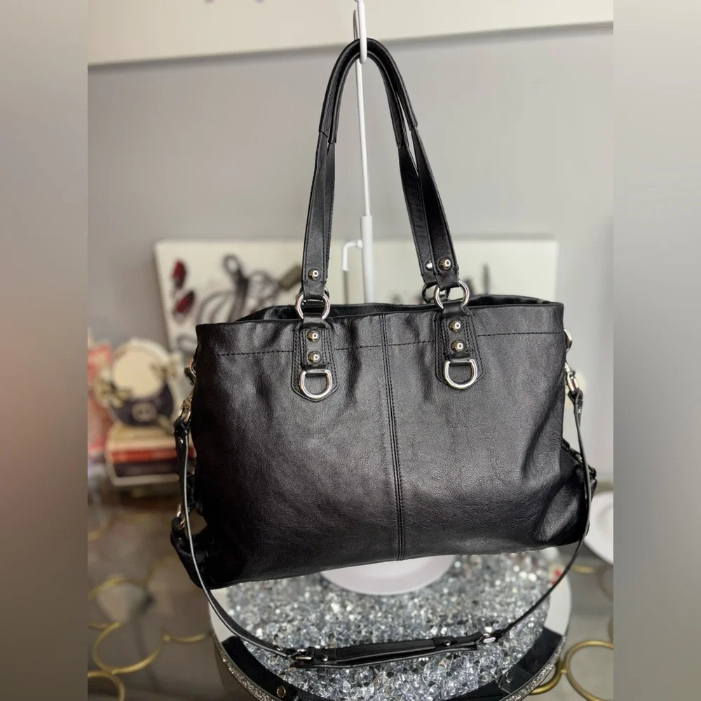 Coach 2011 Ashley leather convertible carryall satchel EUC - Picture 4 of 15